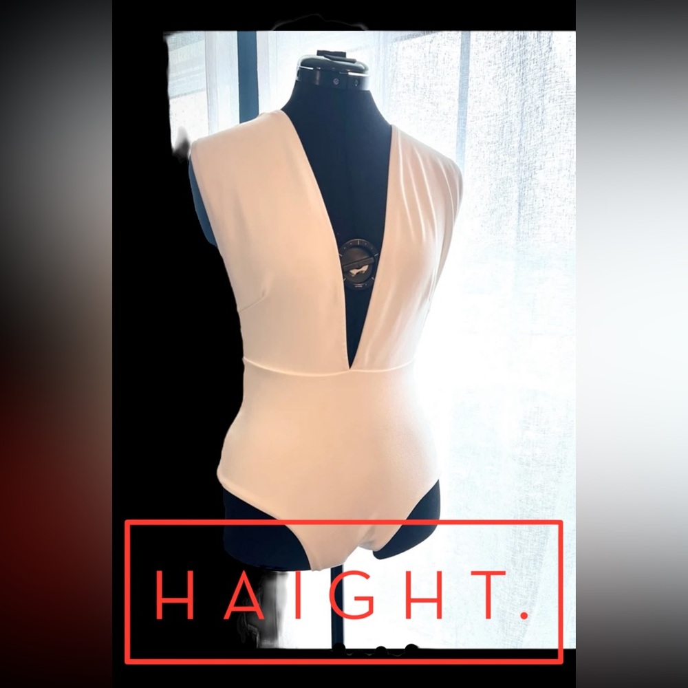 NWT Haight Off-White Crepe Swimsuit - Size Medium